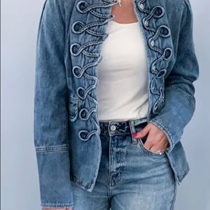Savanna Jane Vintage Inspired Denim Jacket NEW NWT small